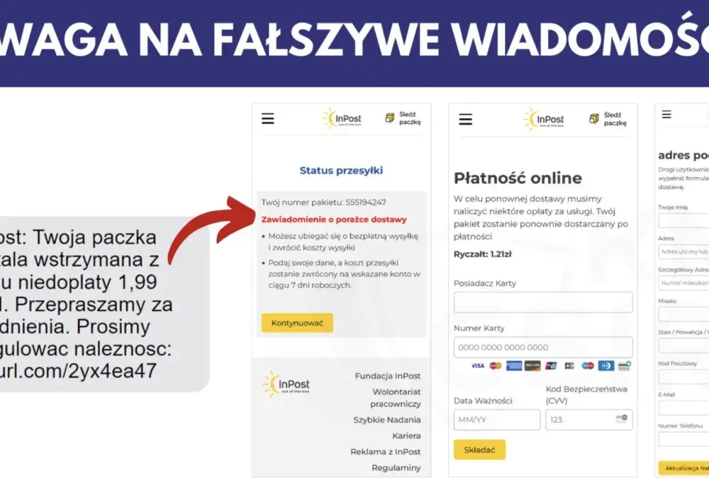 Nie dość do wiary! Fałszywy SMS od InPostu zaskakuje.