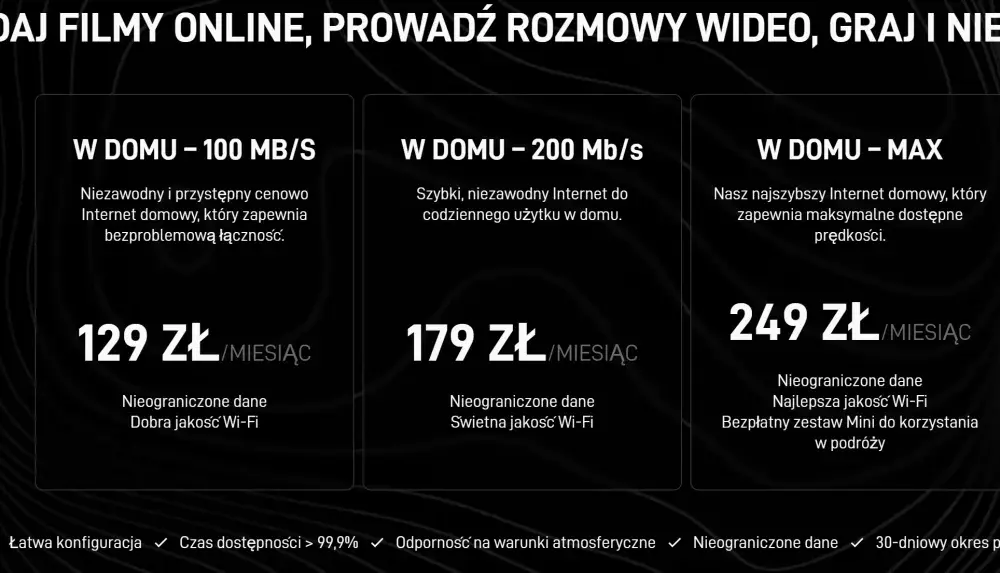 Internet Starlink w Polsce - ceny, prędkość i ograniczenia