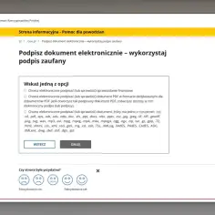 Jak podpisać dokument profilem zaufanym? Wybierz opcję podpisu elektronicznego dla dokumentów PDF lub innych formatów.