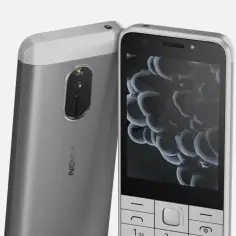 Nowa Nokia w kolorze srebrnym, z klasyczną klawiaturą i ekranem. Klasyka w nowoczesnym wydaniu.
