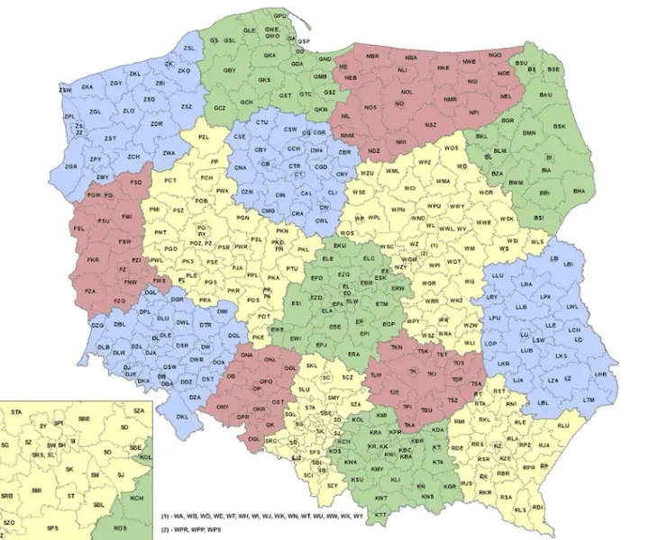 Numer kierunkowy 15 - skąd pochodzi i do jakiego województwa należy