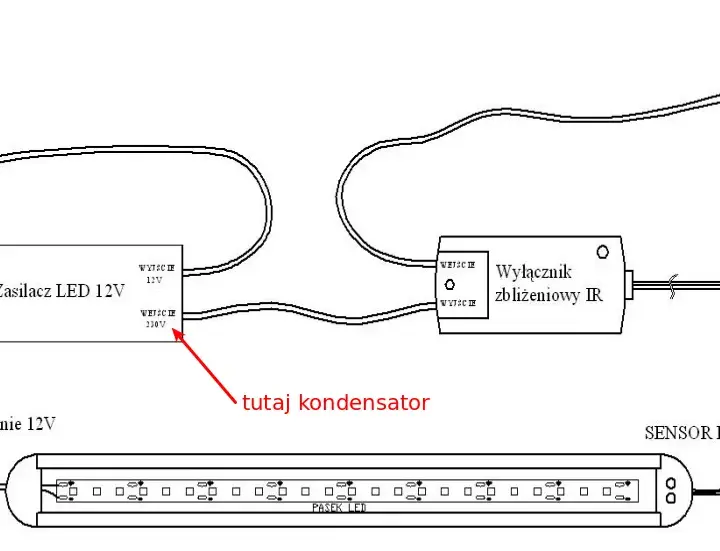 Jak prawidłowo podłączyć kondensator do led 12v i pozbyć się migotania