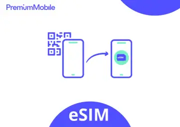 Skanowanie kodu QR smartfonem w celu aktywacji karty internetowej eSIM.