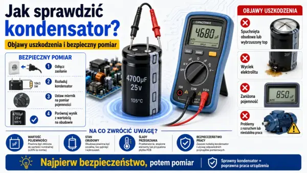 Kondensator w elektronice - jak działa i co trzeba sprawdzić